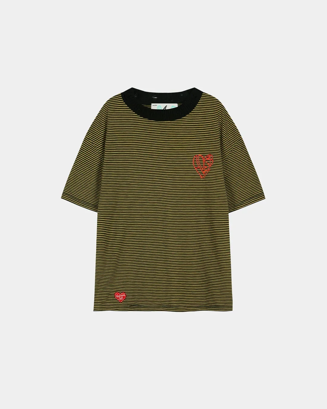 Essential Heart Logo Stripe Tee - 1