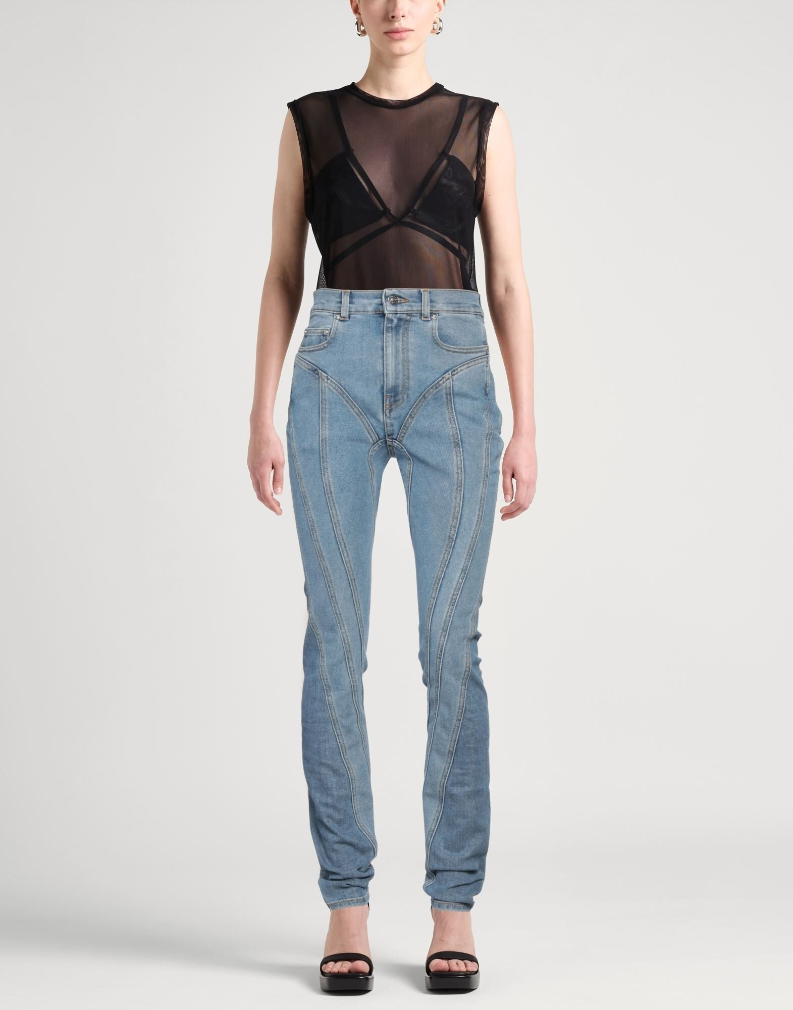 Blue Women's Denim Pants - 2