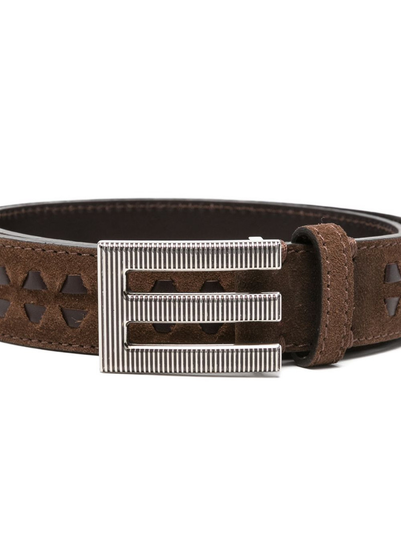 Etro logo-buckle leather belt outlook