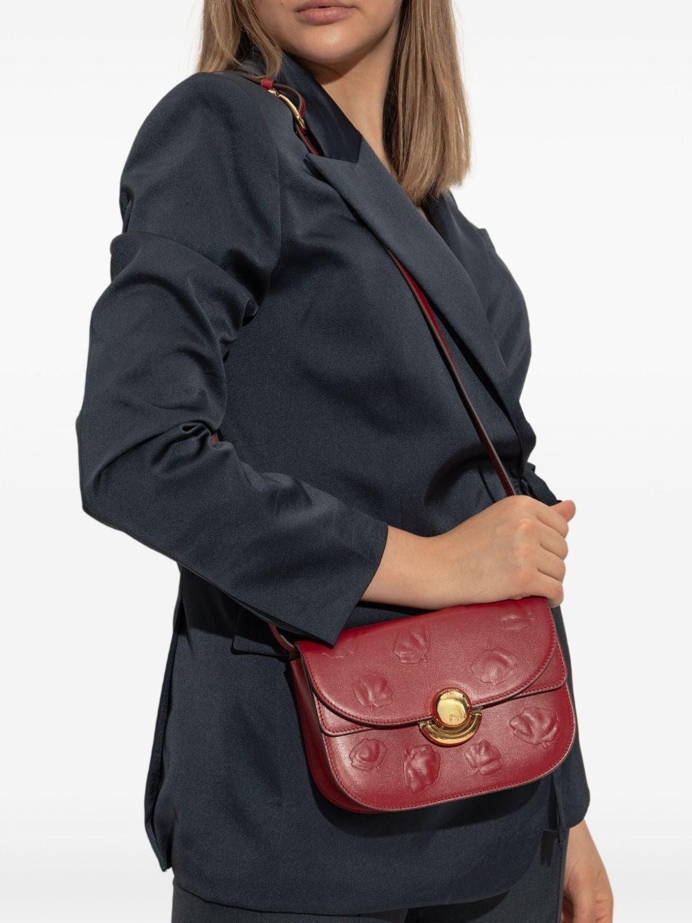 Sfera embossed shoulder bag - 2