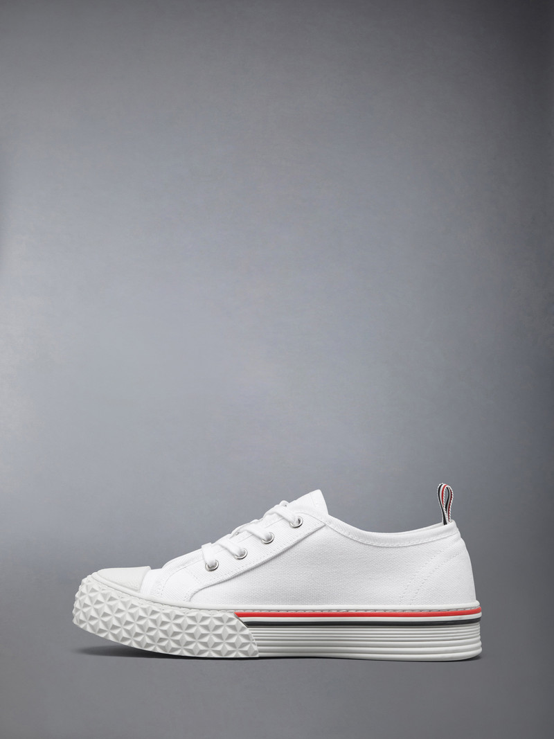 Thom Browne CANVAS TREAD SOLE COLLEGIATE SNEAKERS outlook