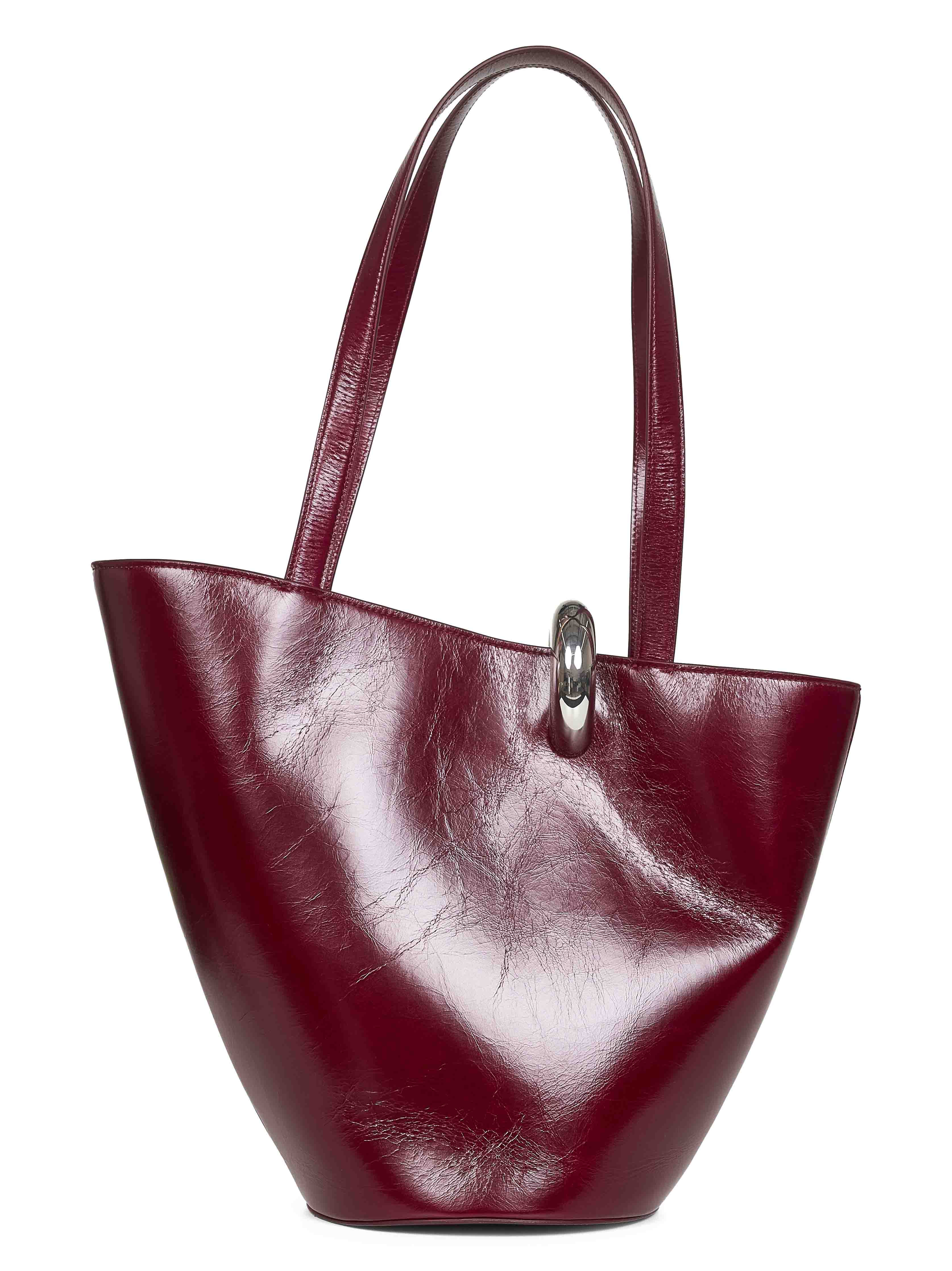 Burgundy The medium Bambola bucket bag - 3