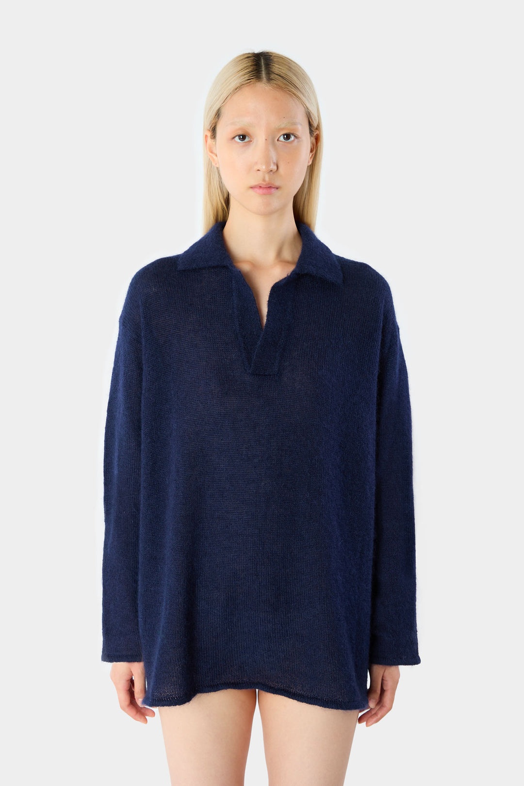 MOHAIR POLO / blue - 3