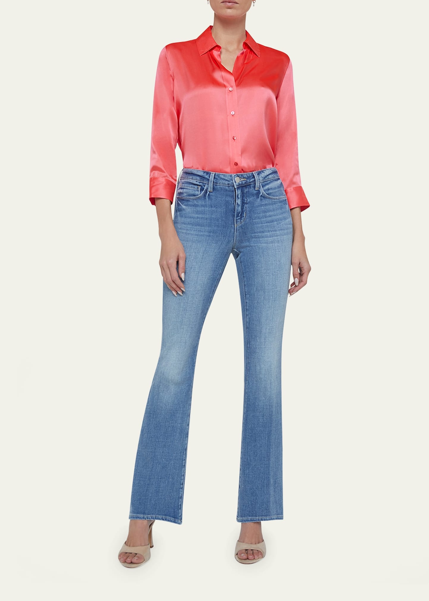 Cara Low-Rise Bootcut Jeans - 2