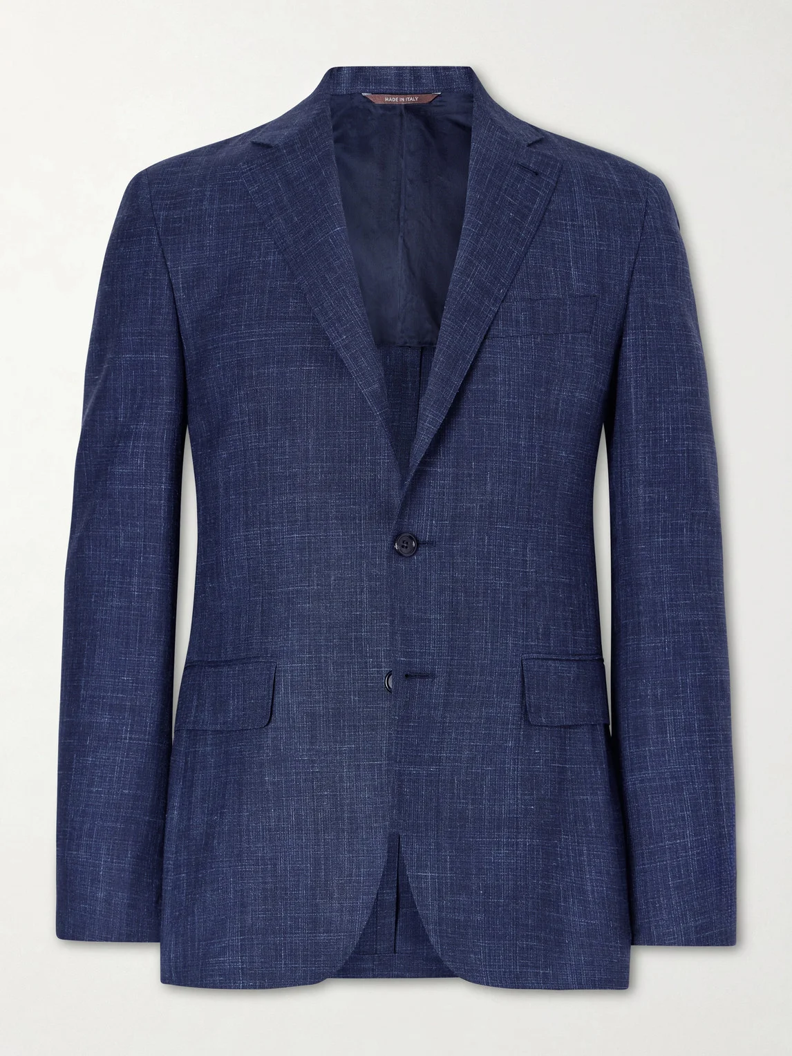 Wool, Silk and Linen-Blend Suit Jacket - 1