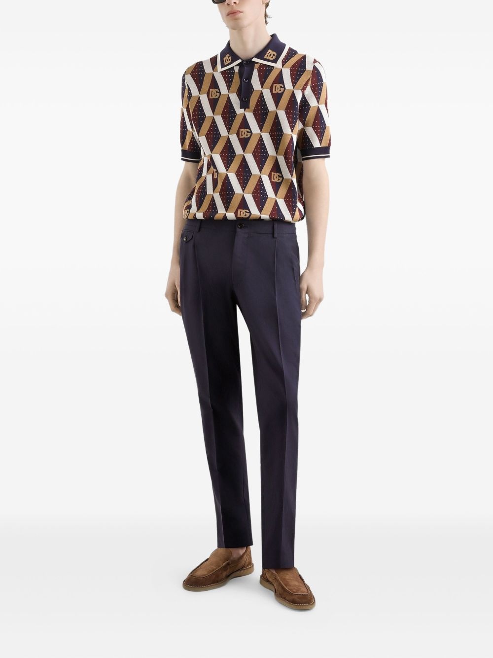 stretch-silk polo shirt - 2