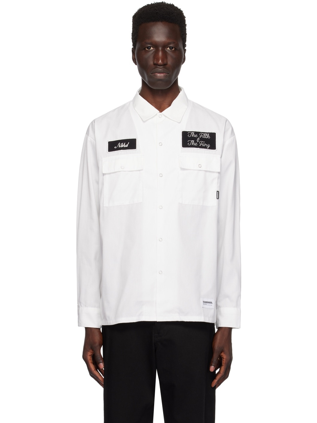 White Striped Shirt - 1