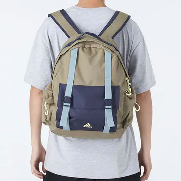 adidas Cxplr BP Athleisure Casual Sports Backpack Unisex Khaki HA5679 - 5