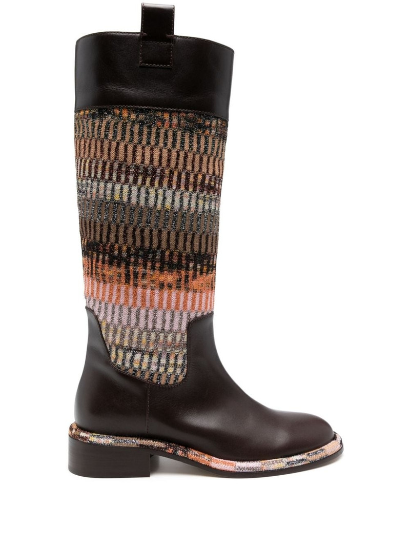 striped boots 1