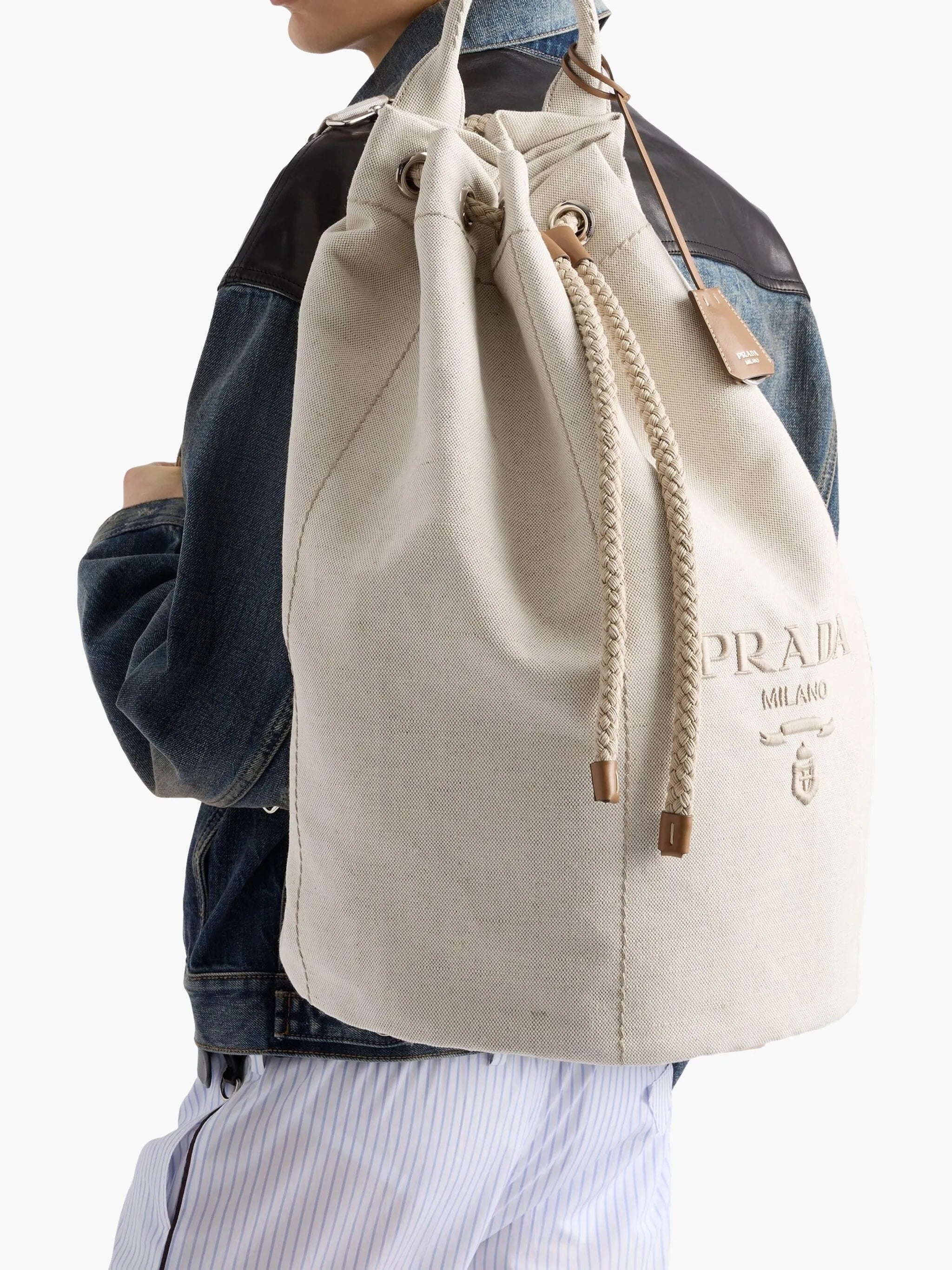 Prada Logo-print Backpack - 6