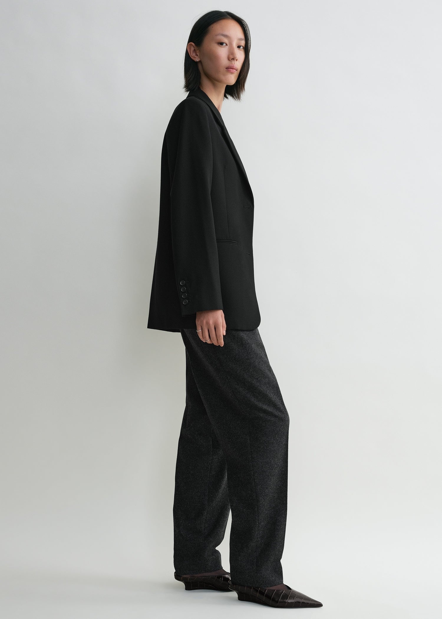 Tailored suit jacket black - 3