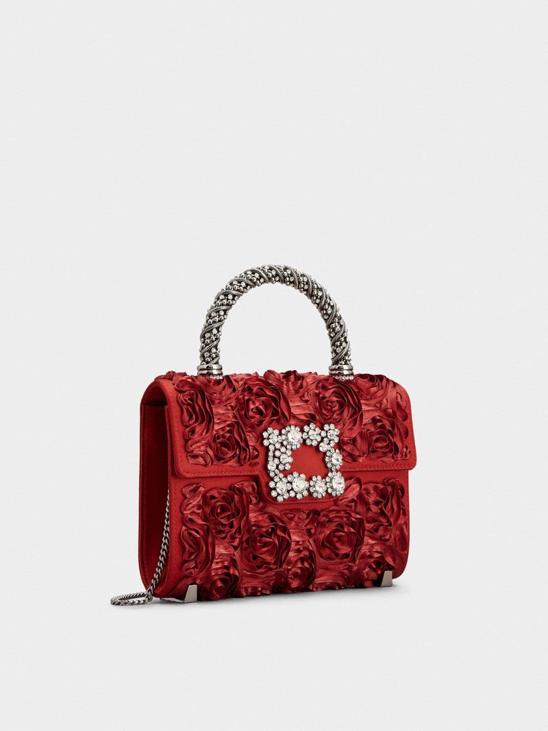 Jewel Efflorescence Mini Bag in satin 3