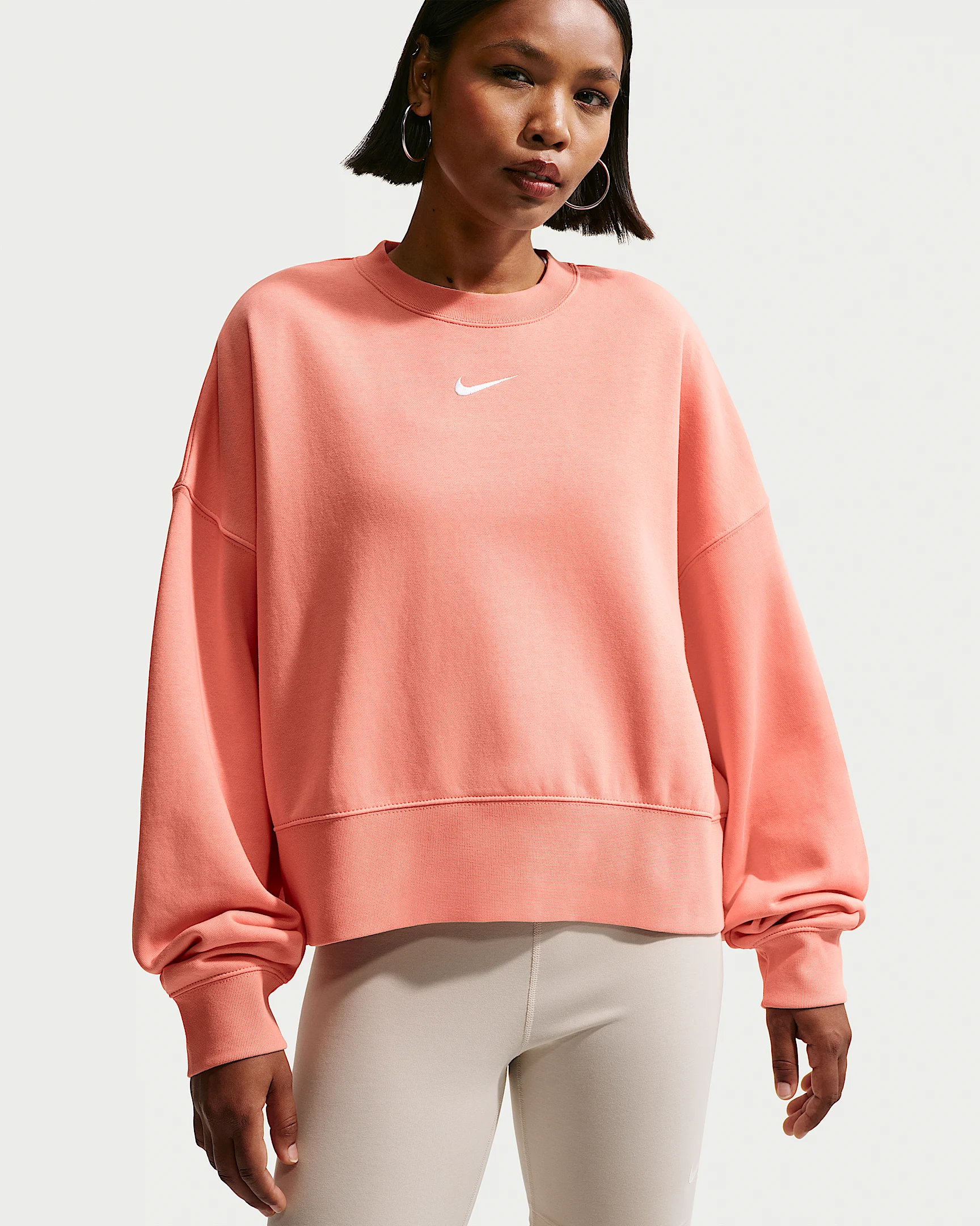 Nike Sportswear Collection Essentials Women's Oversized Fleece Crew Sweatshirt - 1