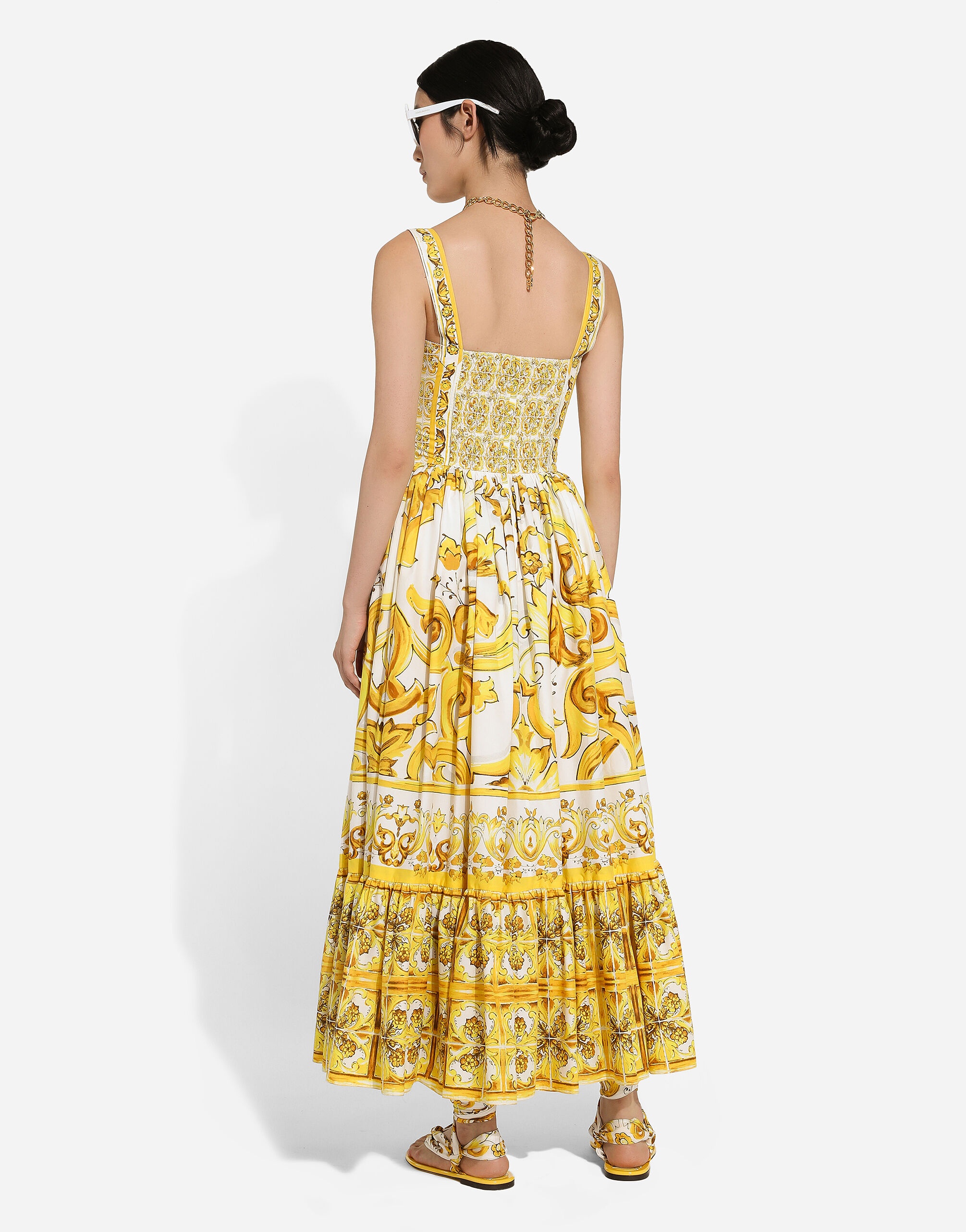 chinese dress ladies Baltic Born Womens Paloma Smocked Feather Maxi Dress | Off White main image 0