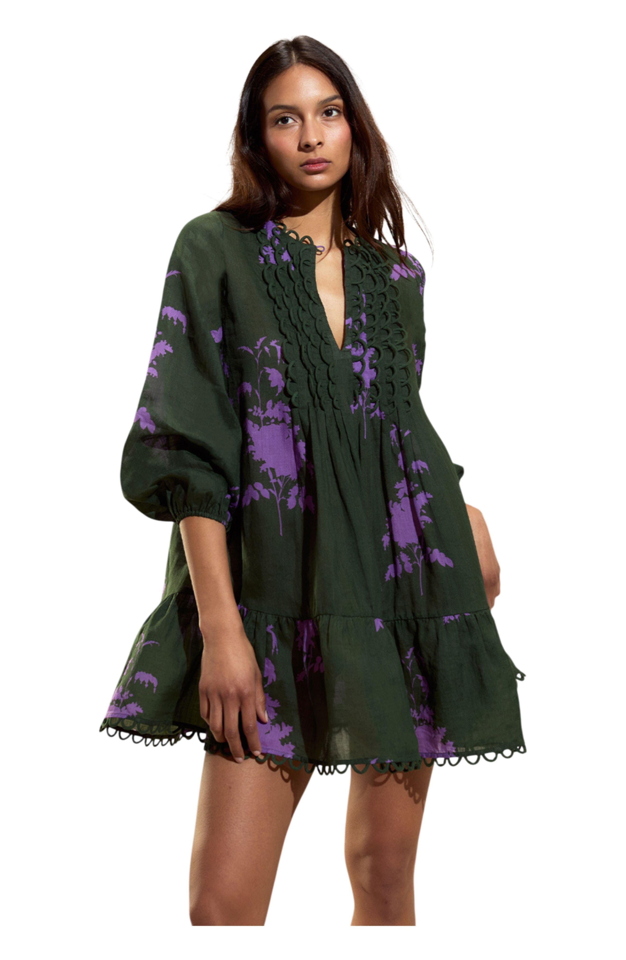Cynthia Rowley Sorrento Dress in Green/purple at Nordstrom - 1