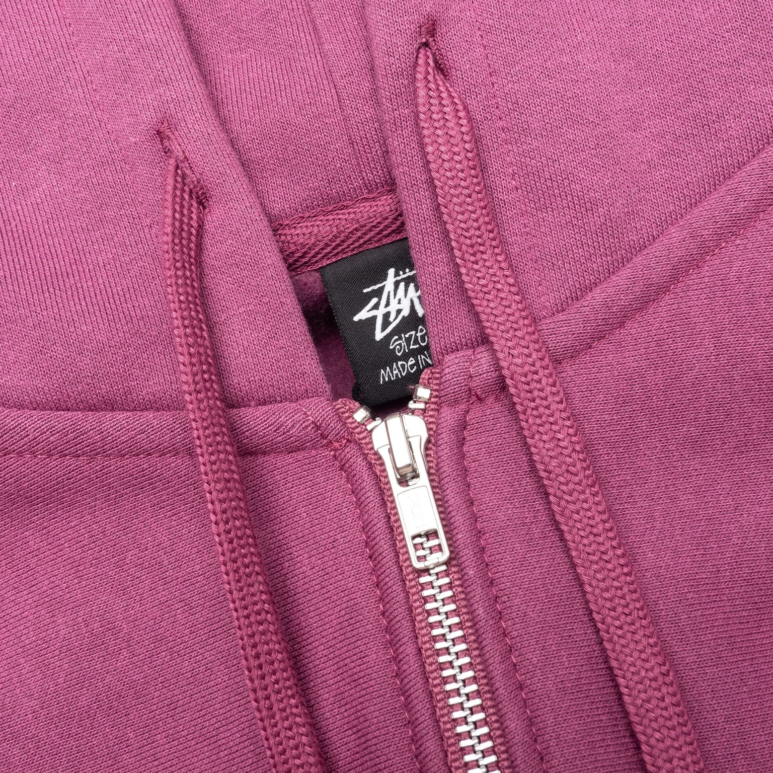 BUILT TO LAST ZIP HOODIE - BERRY - 3