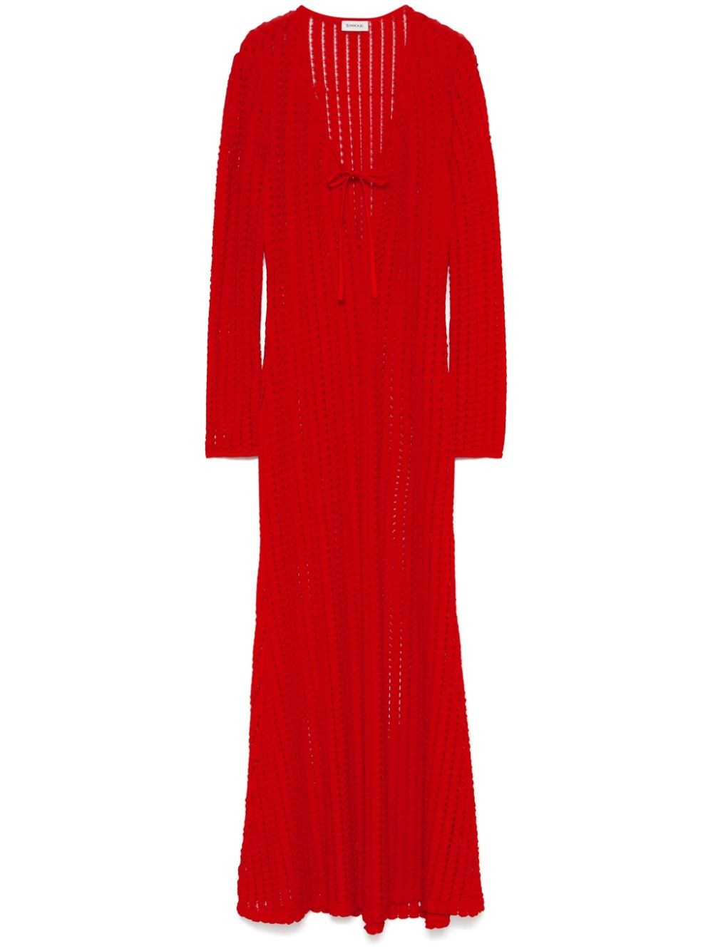 crochet maxi dress - 1