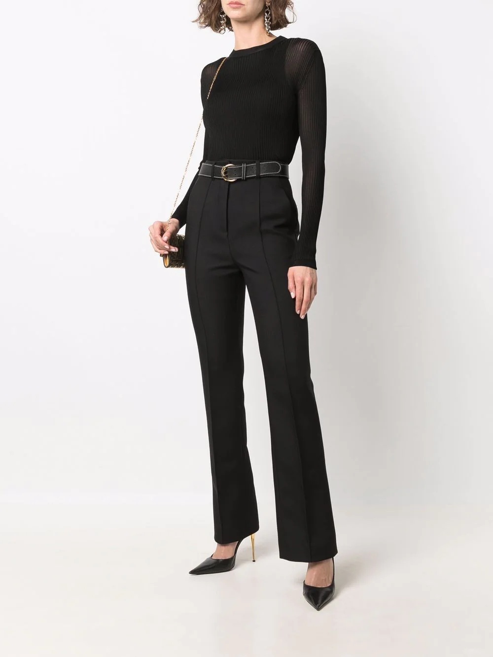 ribbed knit jumper - 2