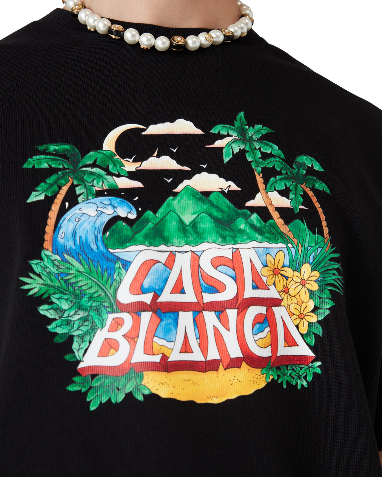 Casa Beach Wave T-Shirt | Casablanca Paris - 2