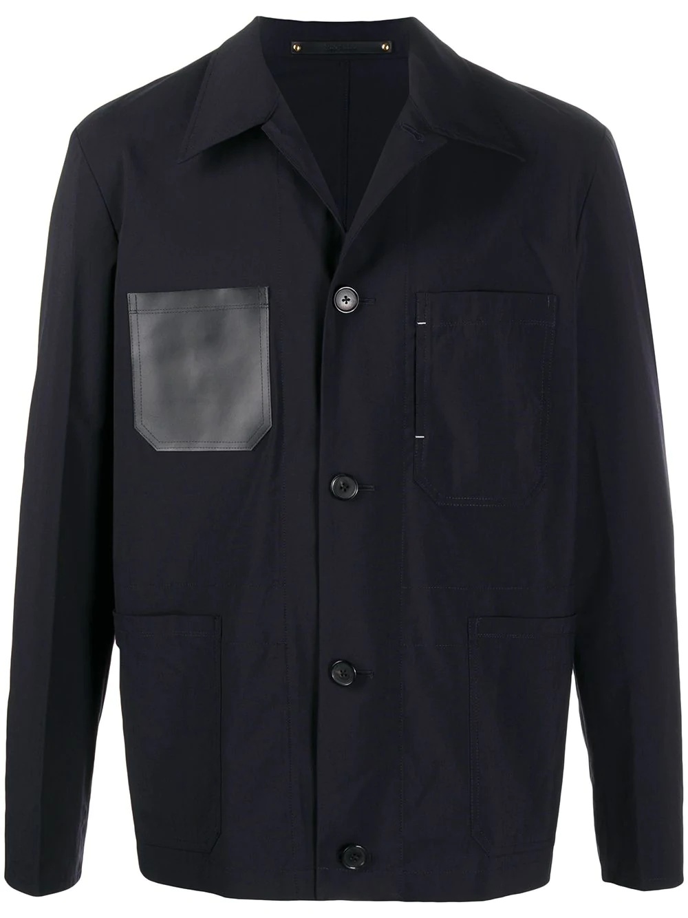 patch-pocket jacket - 1