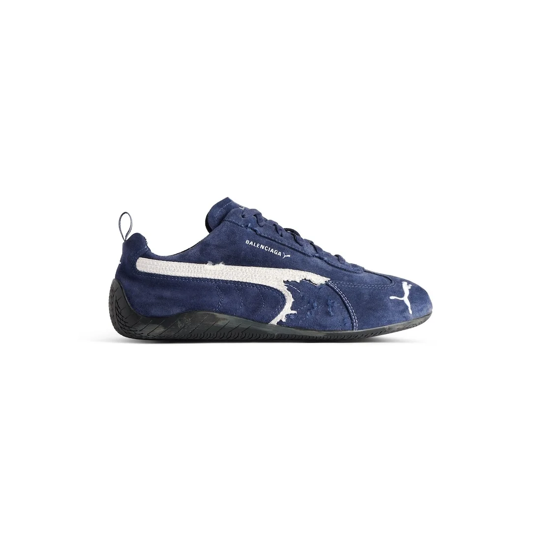 Speedcat Suede Balenciaga in Navy/white/black - 1