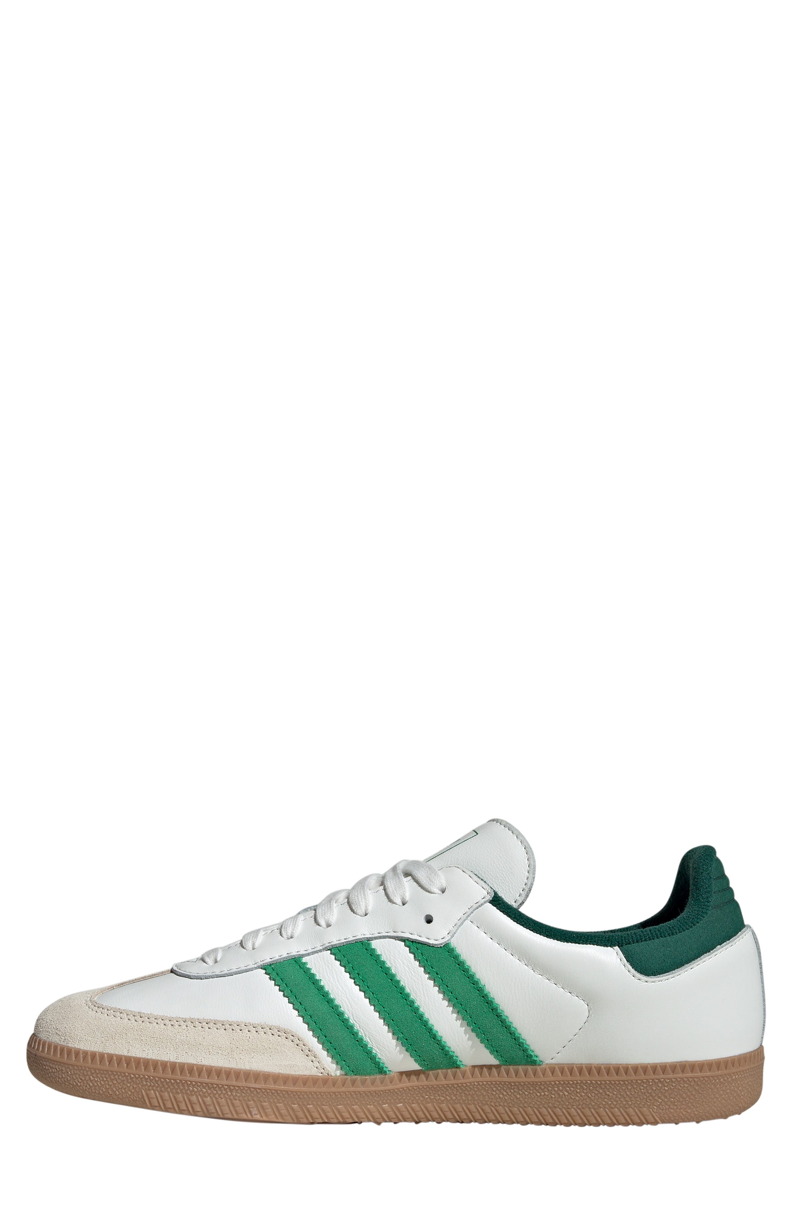 adidas Samba OG Sneaker in White/Green/Collegiate Green at Nordstrom - 6