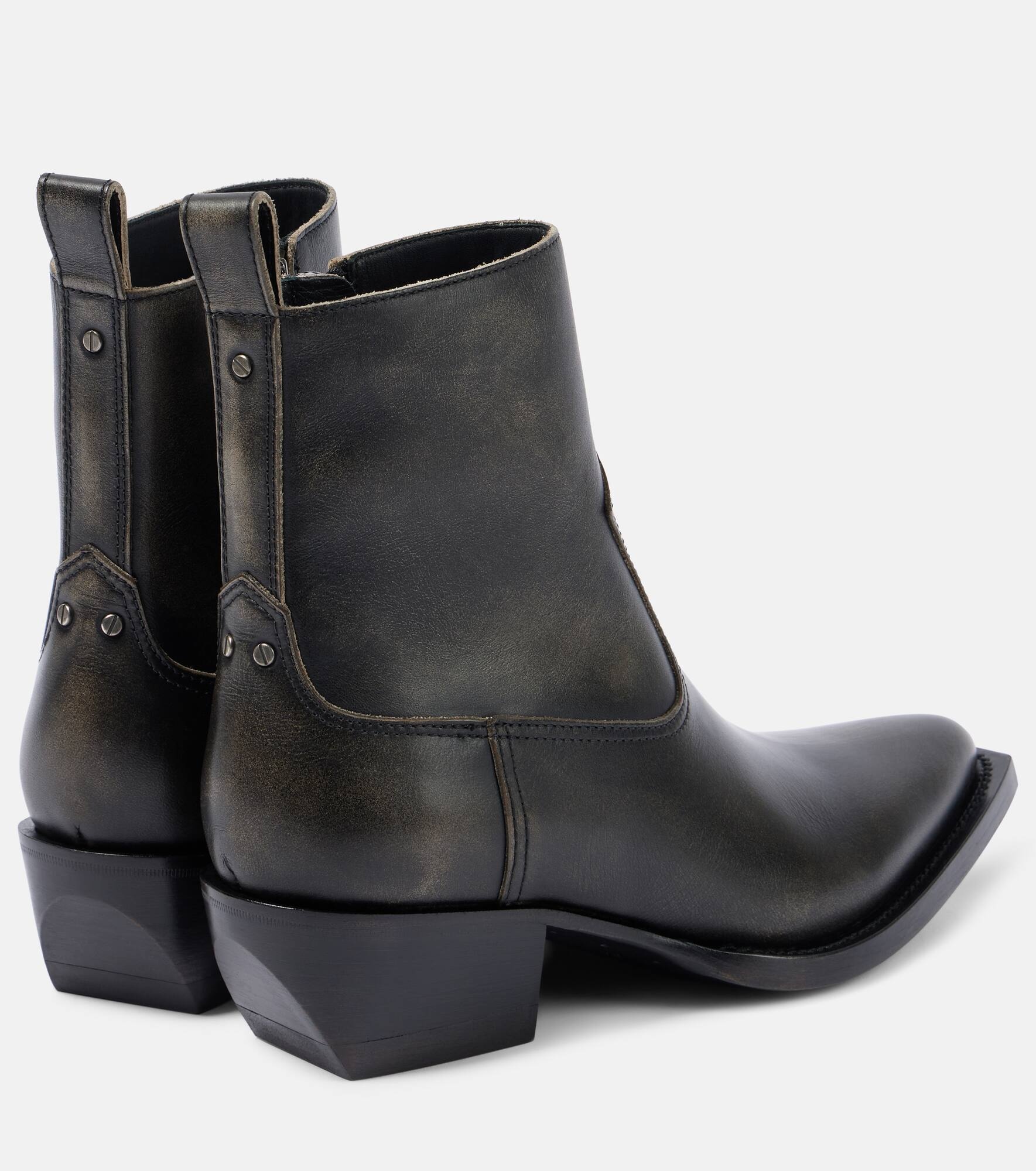 Leather ankle boots - 2