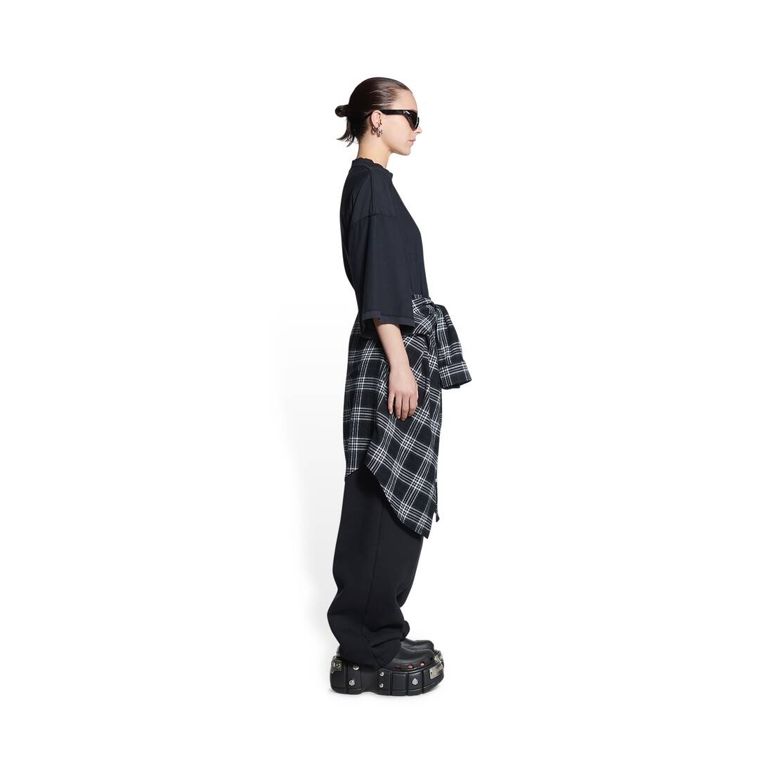 Men's Knotted Shirt in Black - 3