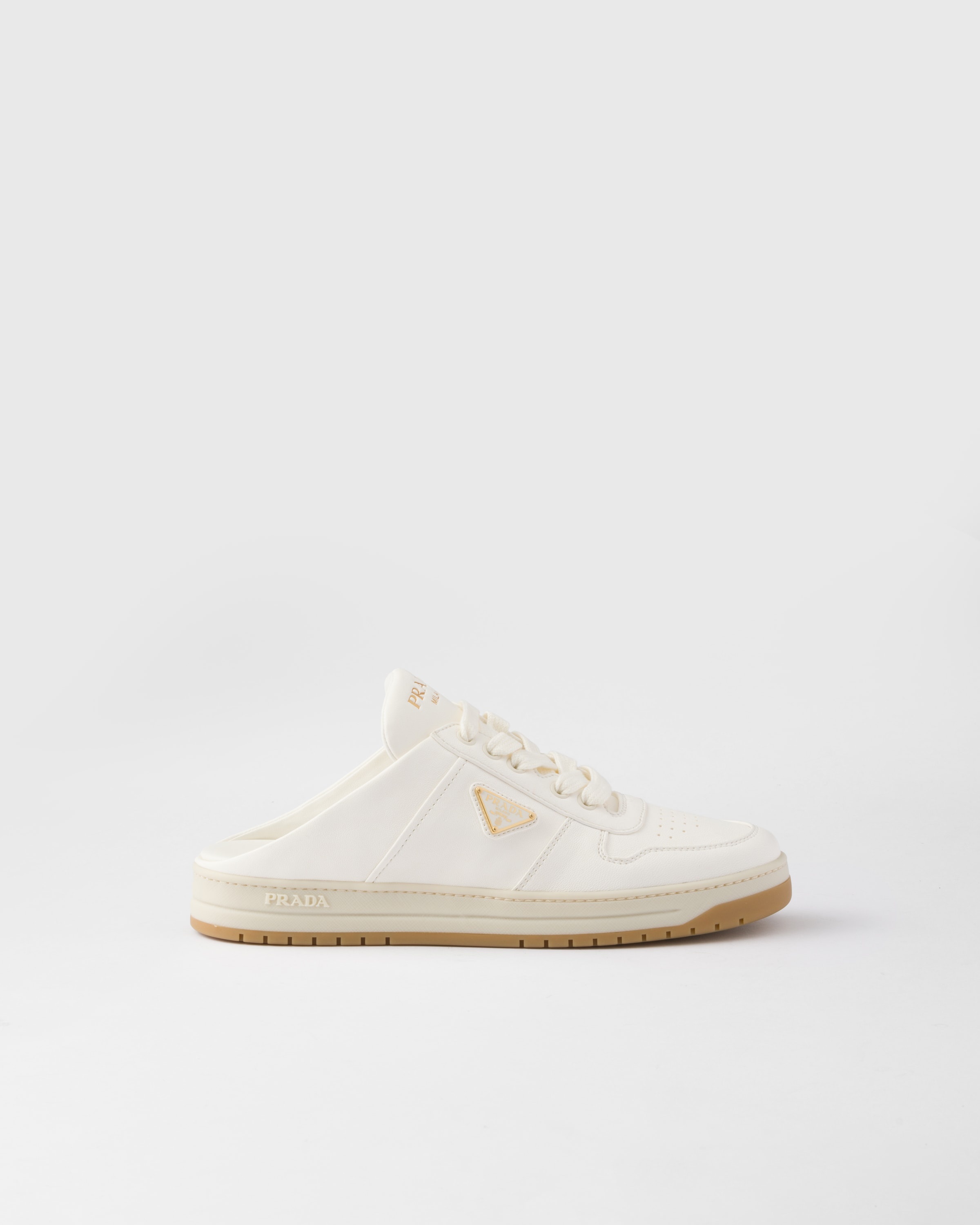 Nappa leather sneaker mules - 2
