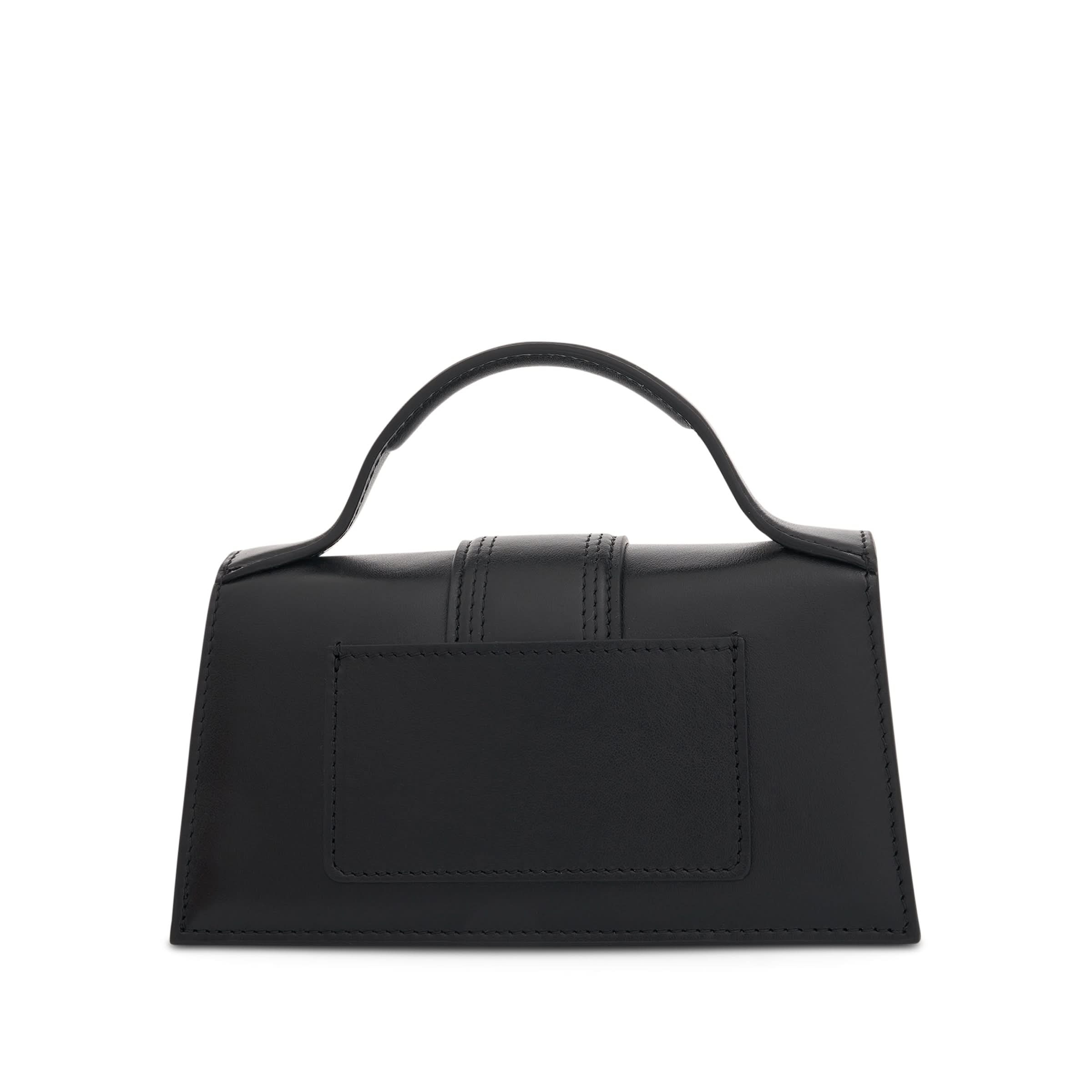 Le Bambino Mini Leather Bag in Black - 3