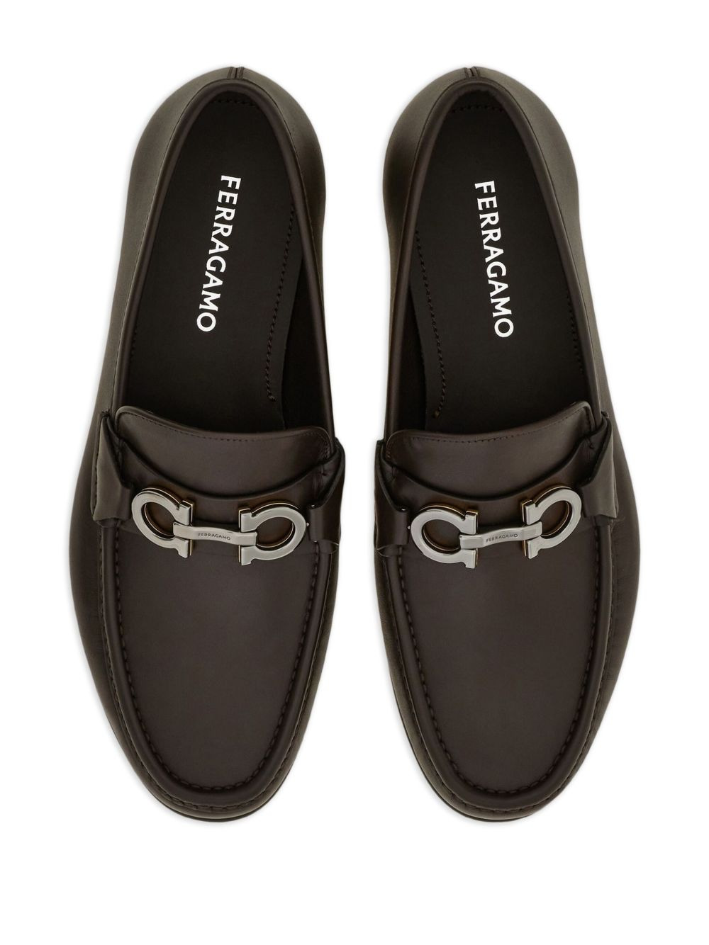 Gancini-buckle loafers - 4