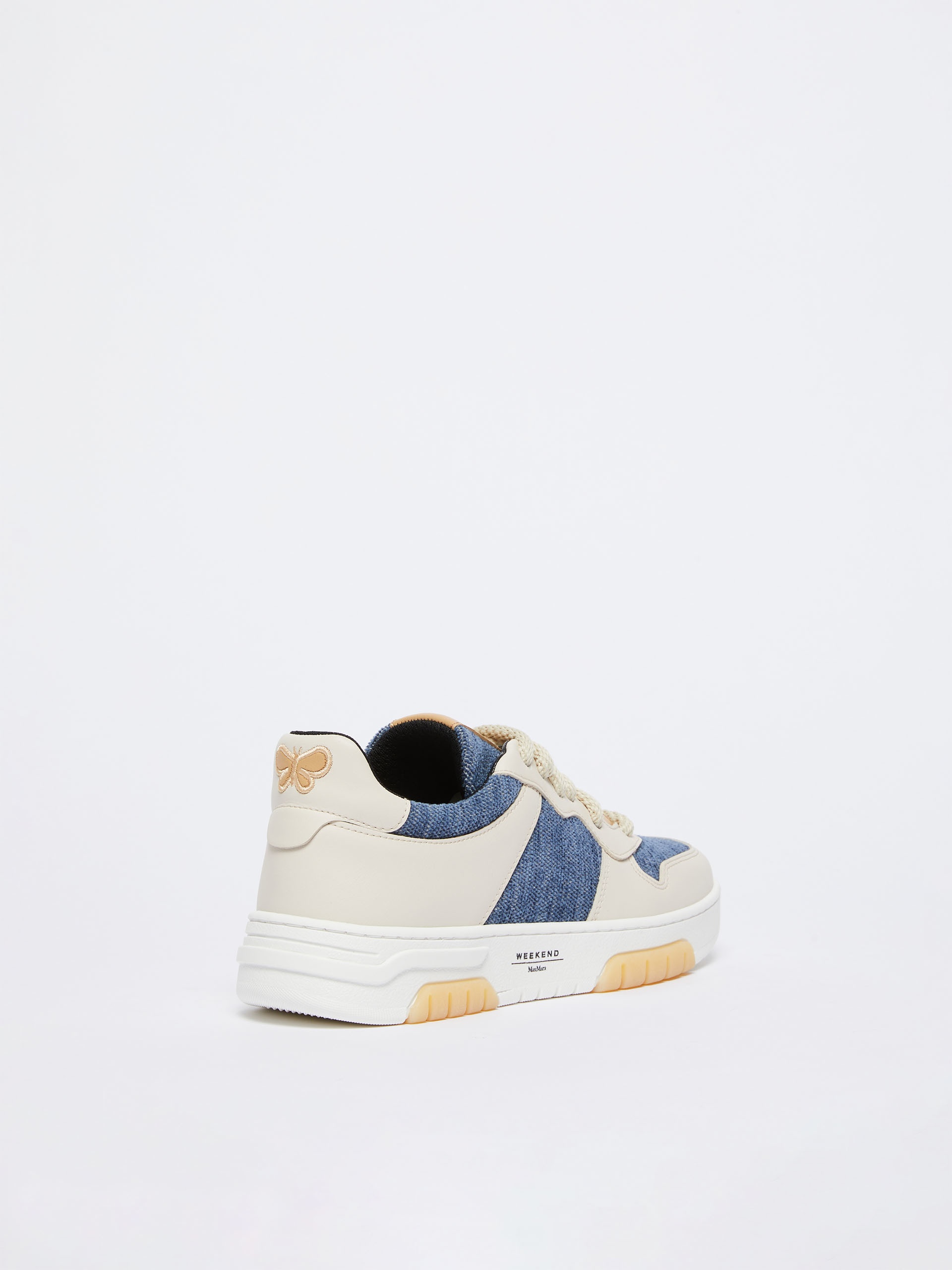 GIRANTE Cotton and leather sneakers - 3