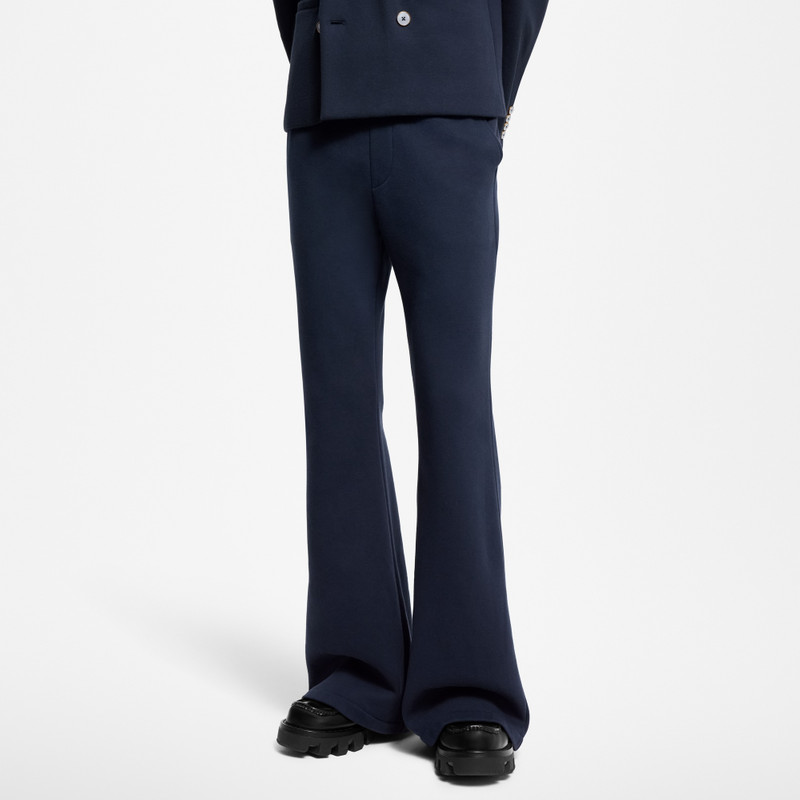 Flared Cotton And Cashmere Jersey Pants 2