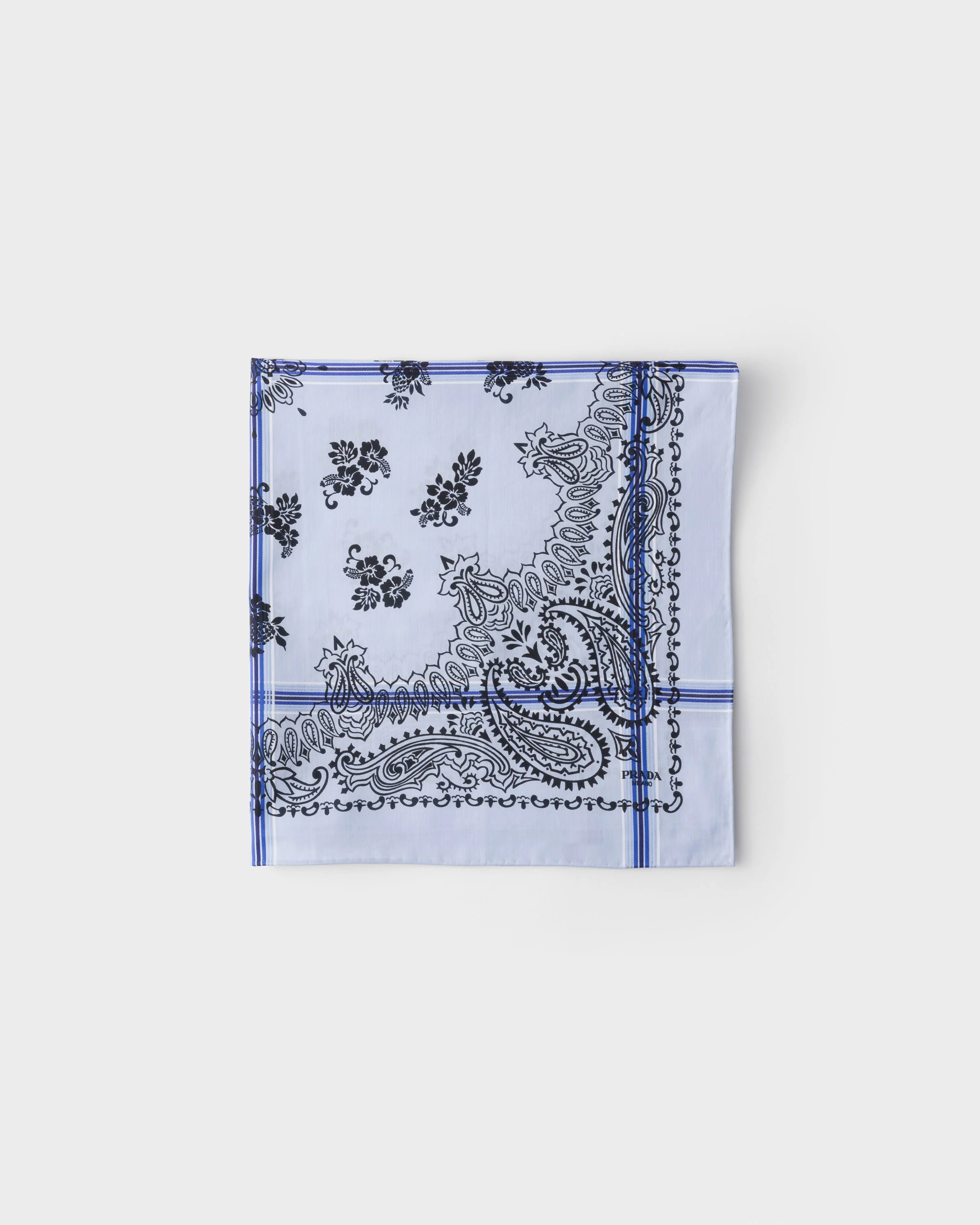 Printed cotton scarf 65 - 1