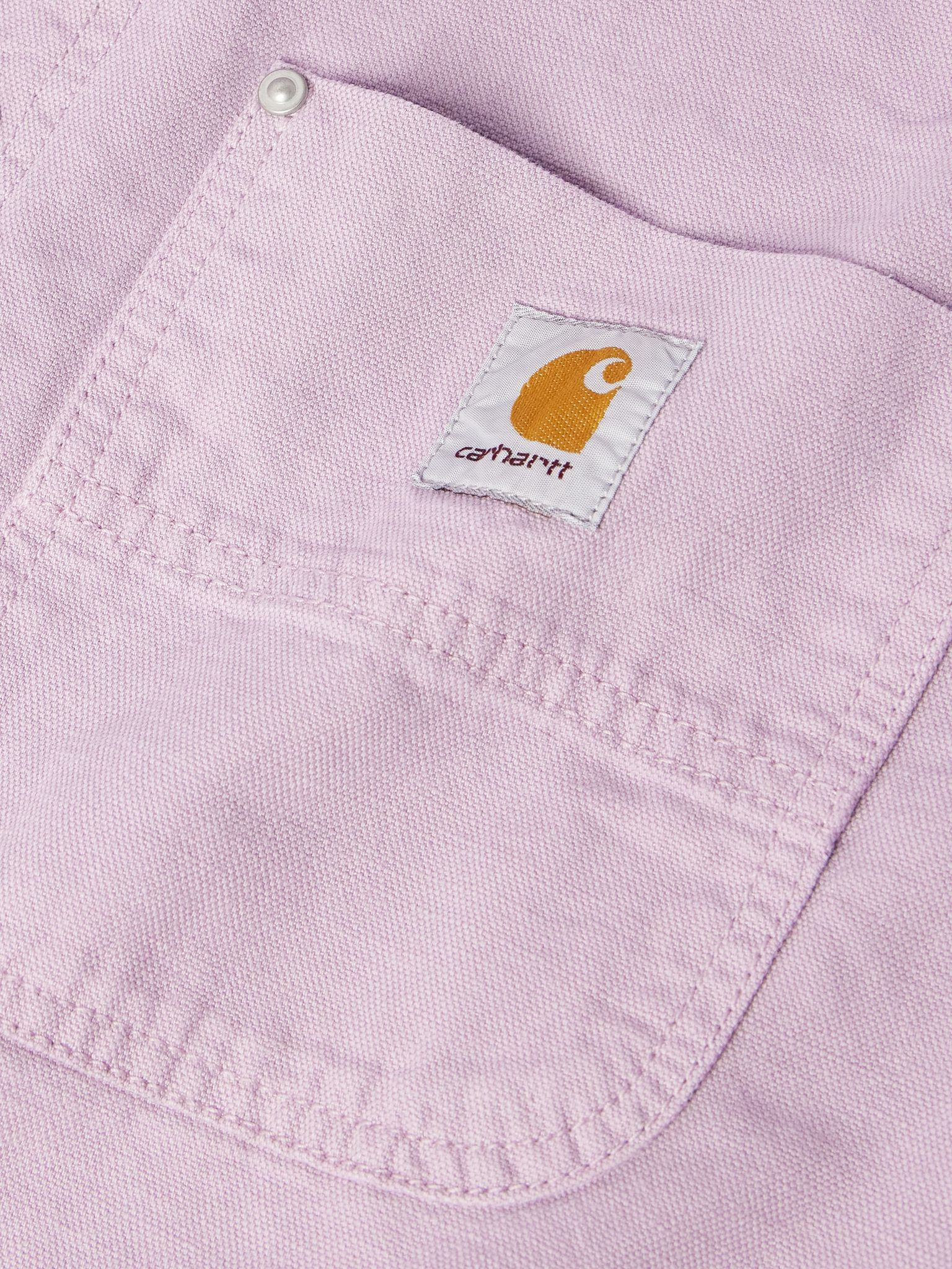 Walter Cotton and Linen-Blend Canvas Shirt Jacket Pink - 6