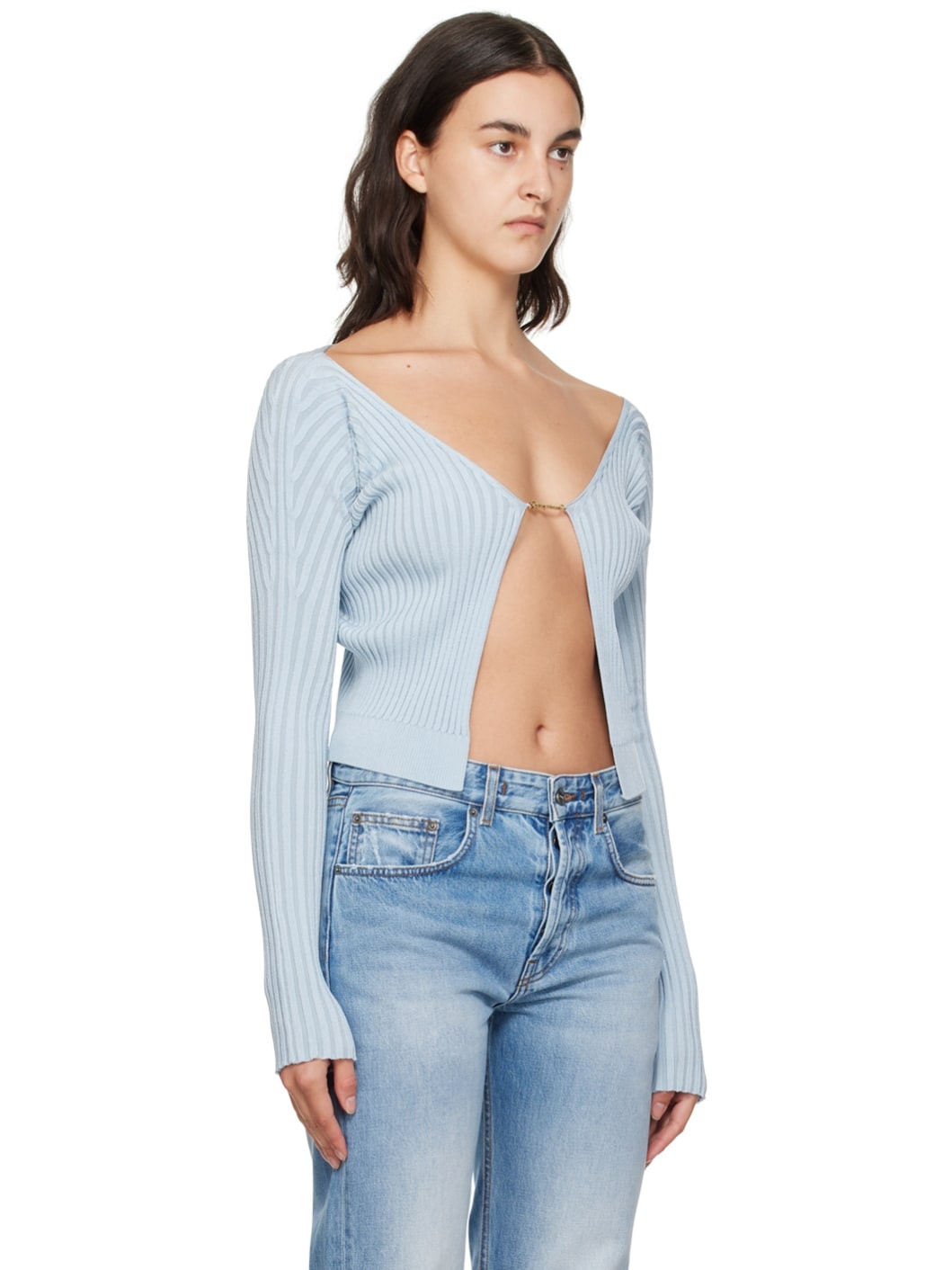 Blue Le Chouchou 'La Maille Pralu Longue' Cardigan - 2