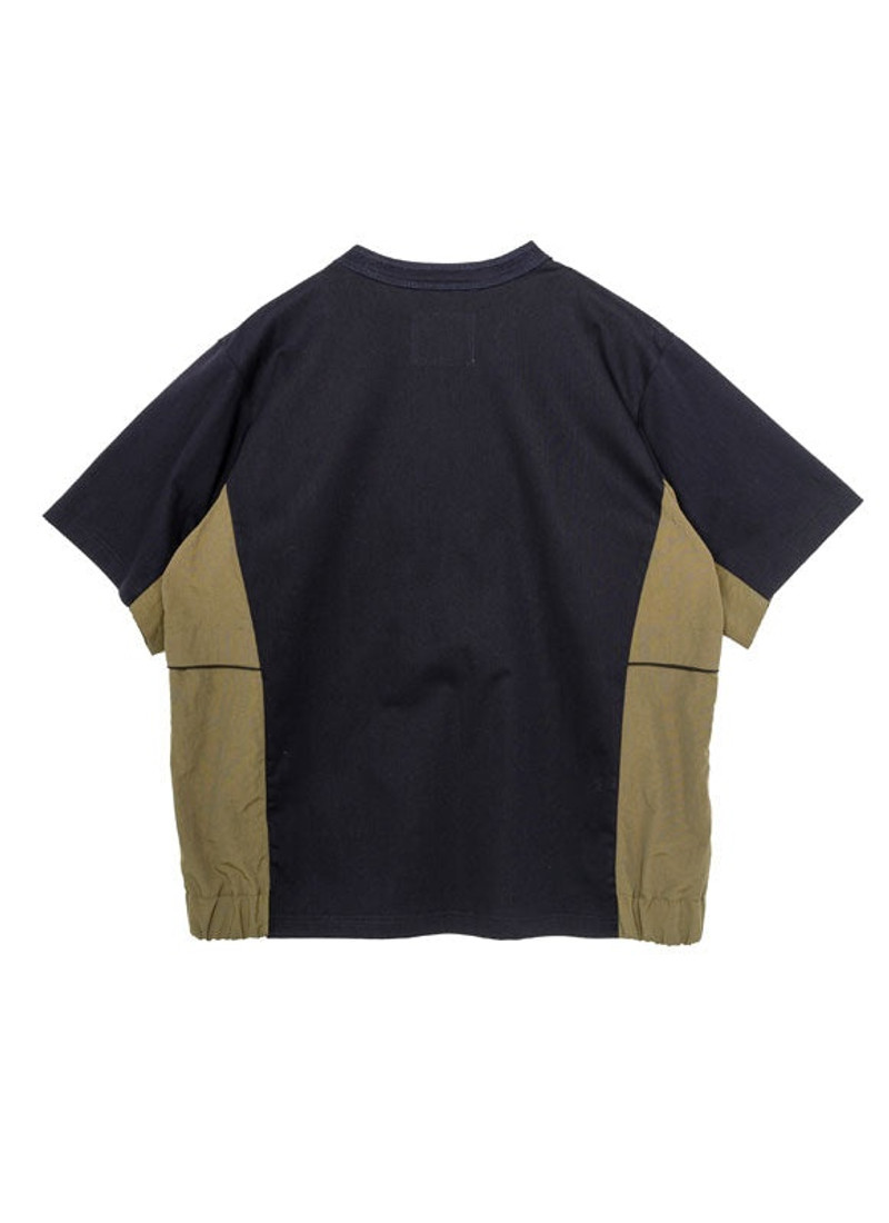 sacai Taslan Nylon x Cotton Jersey T-Shirt outlook