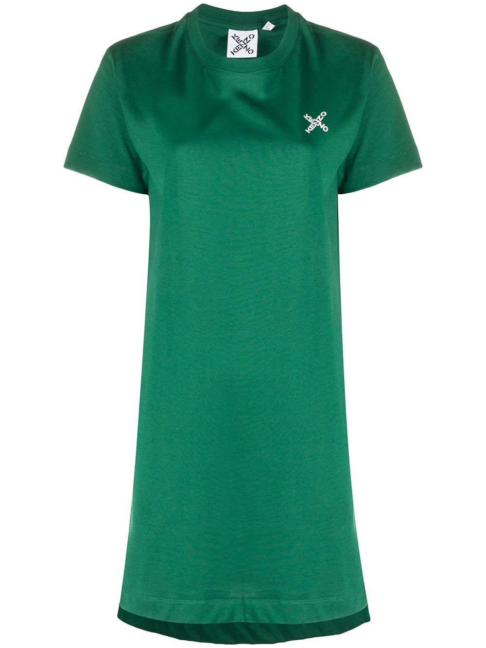 logo-print T-shirt dress - 1