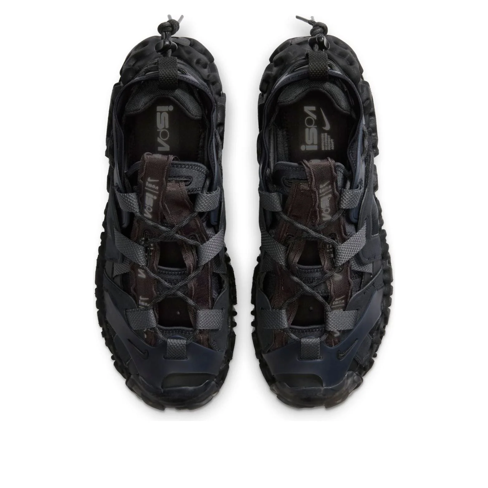 Nike ISPA Overreact Sandal Nike ISPA Overreact Sandal (Black & Thunder Gray) -... | Depop main image 2