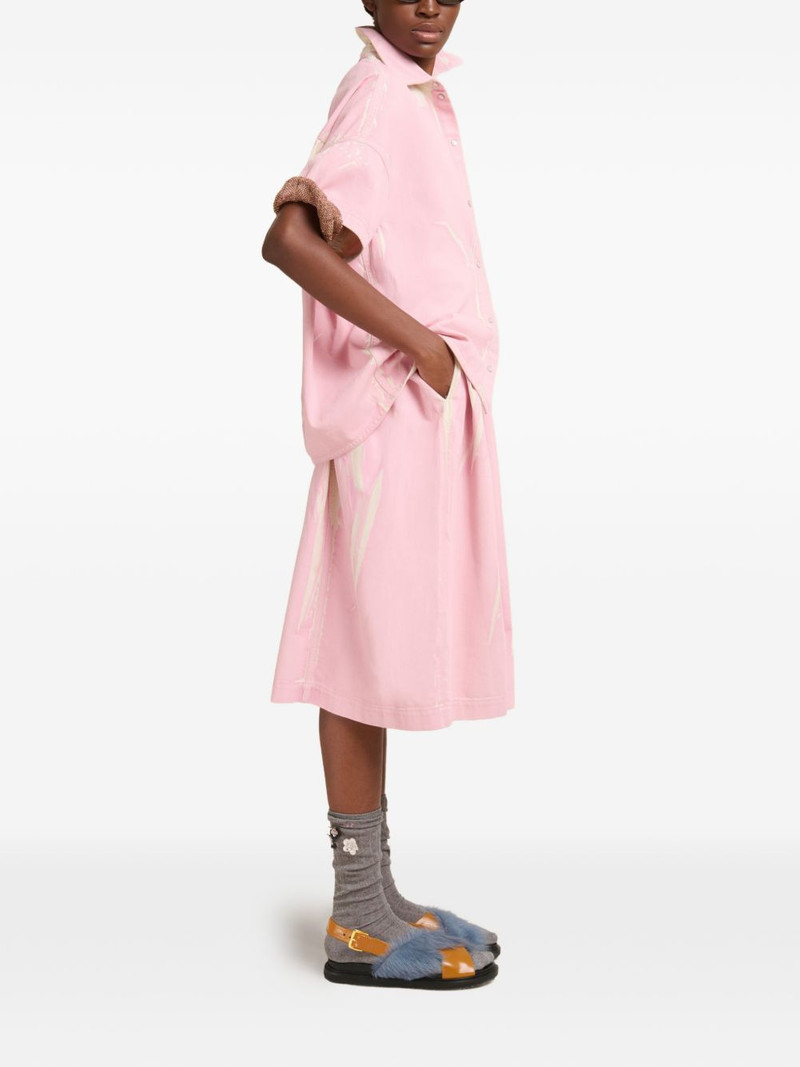 Marni jacquard-pattern laddered sweater outlook