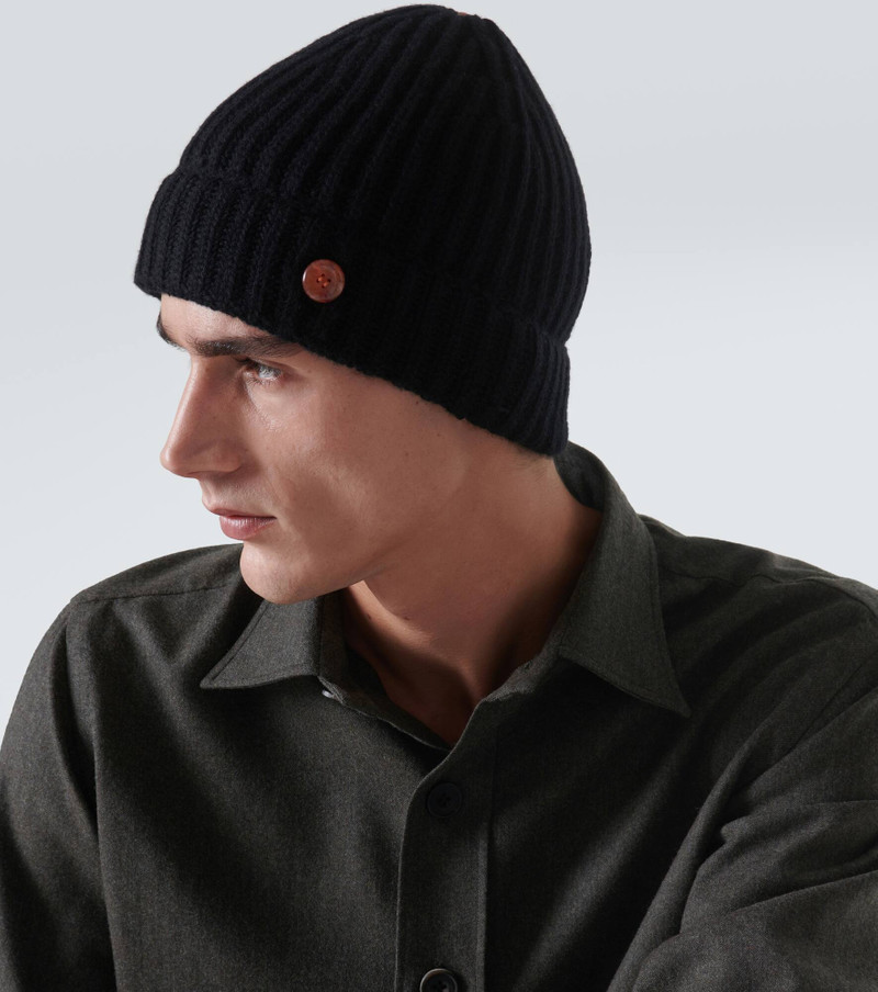 Molly Hogan 늑골 니트 cashmere beanie 3