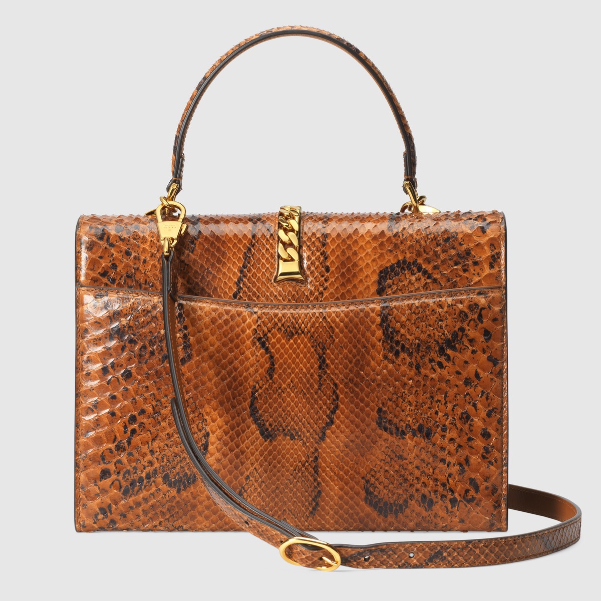 Sylvie 1969 python small top handle bag - 3