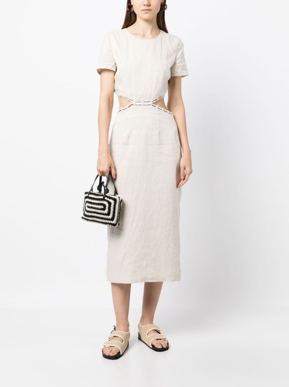 Matteo linen midi dress - 2