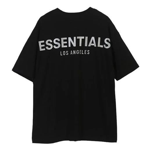 Fear of God Essentials LA Tee Black limited Reflective Short Sleeve Unisex FOG-SS20-004 - 1