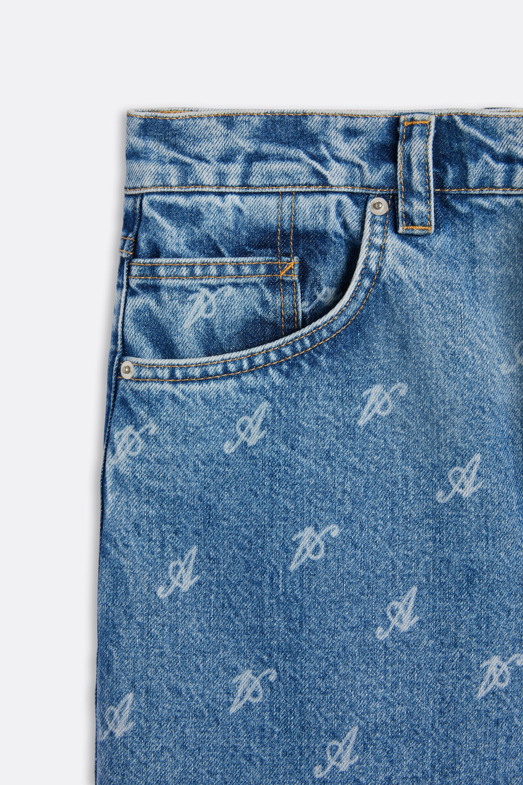 Faded Signature Zine Jeans - 8