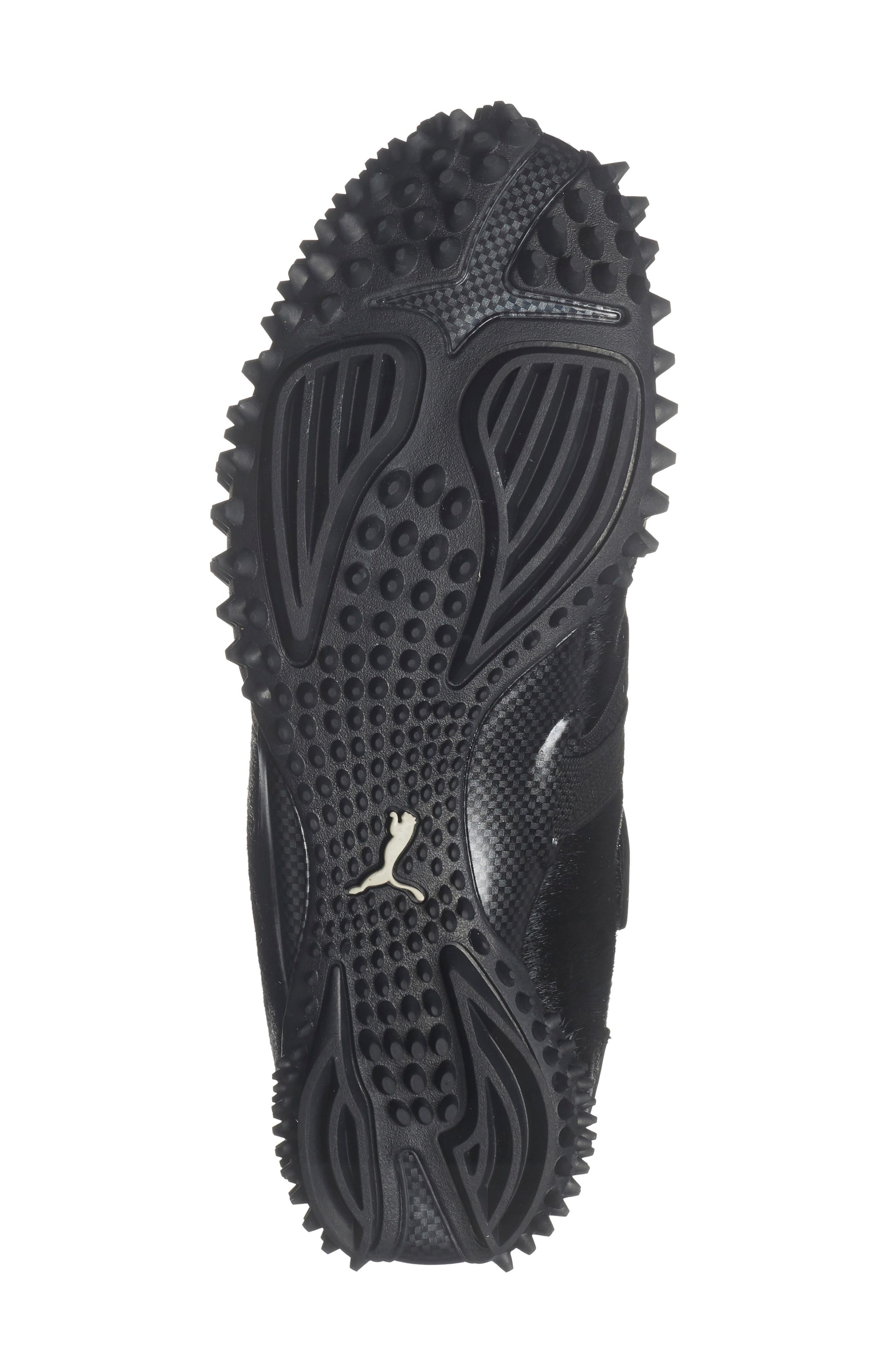 PUMA x A$AP Rocky Genuine Calf Hair Mostro Sneaker in Black Calf Hair/Desert Dust at Nordstrom - 6