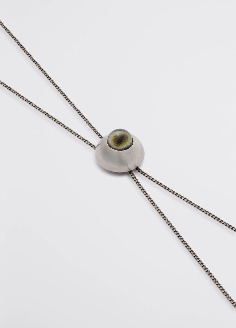 CAT EYE RATTLE BOLO TIE 4