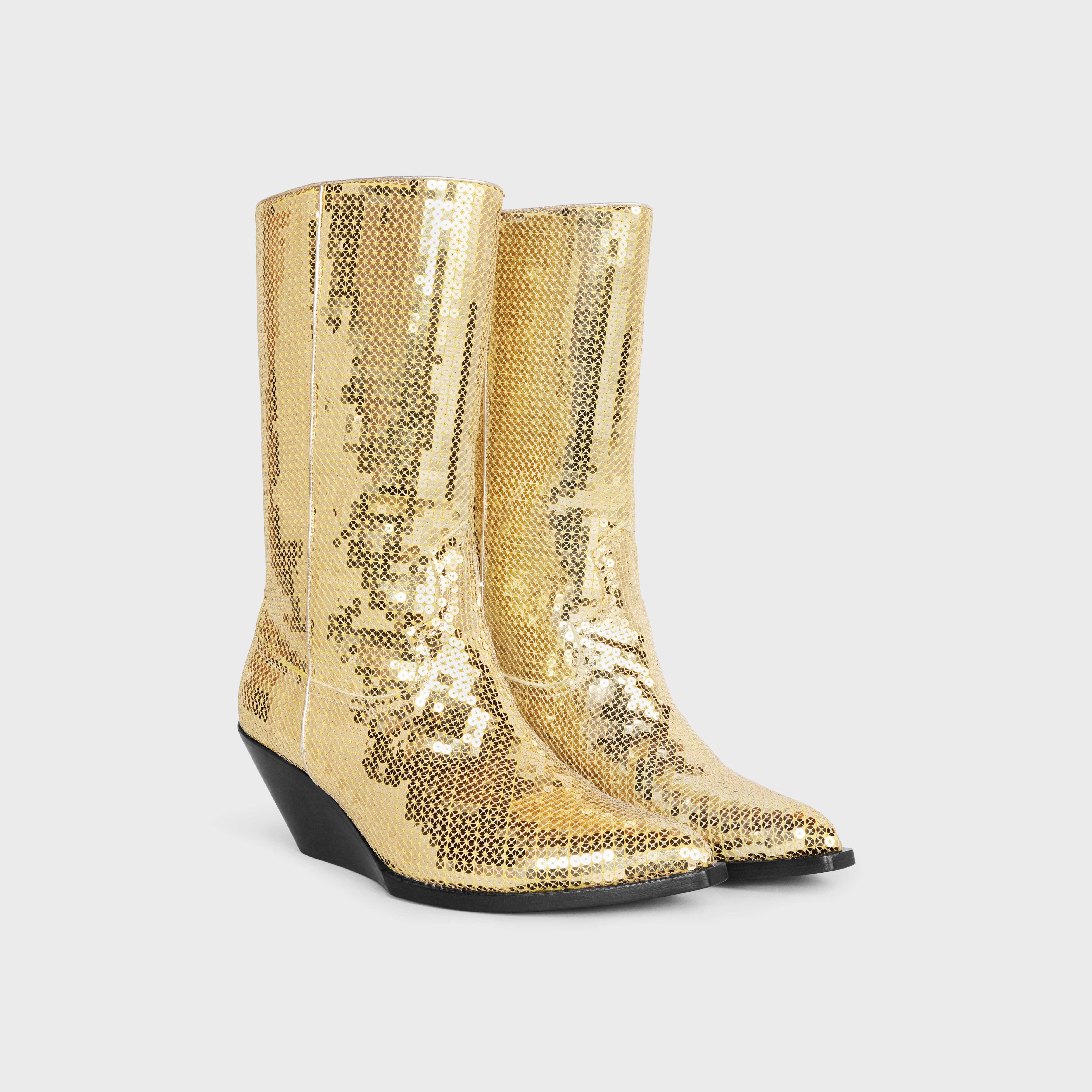CELINE MOON HIGH BOOTS WITH SEQUINS ALL OVER in SEQUINS - 2