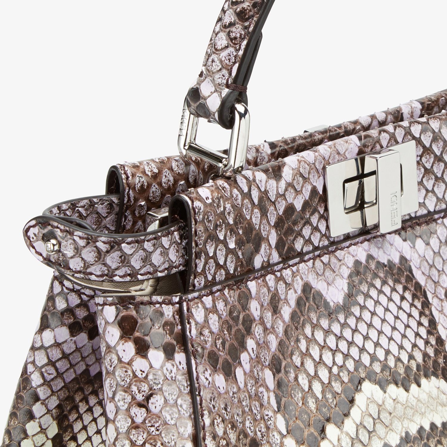 Python leather bag with graduated colors - 5