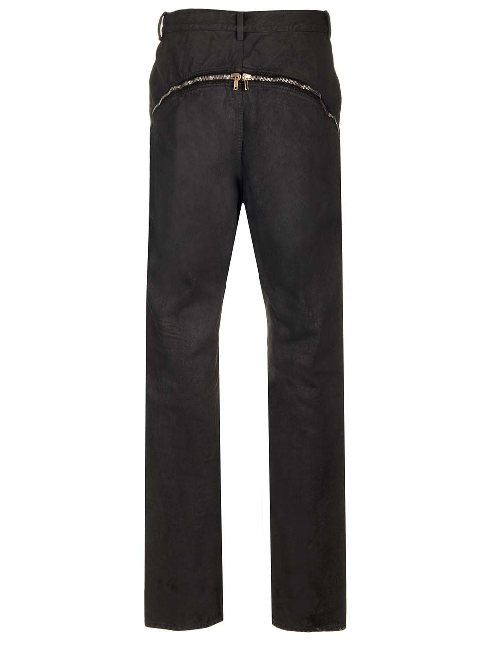 Coated Denim Trousers Jeans Black - 2